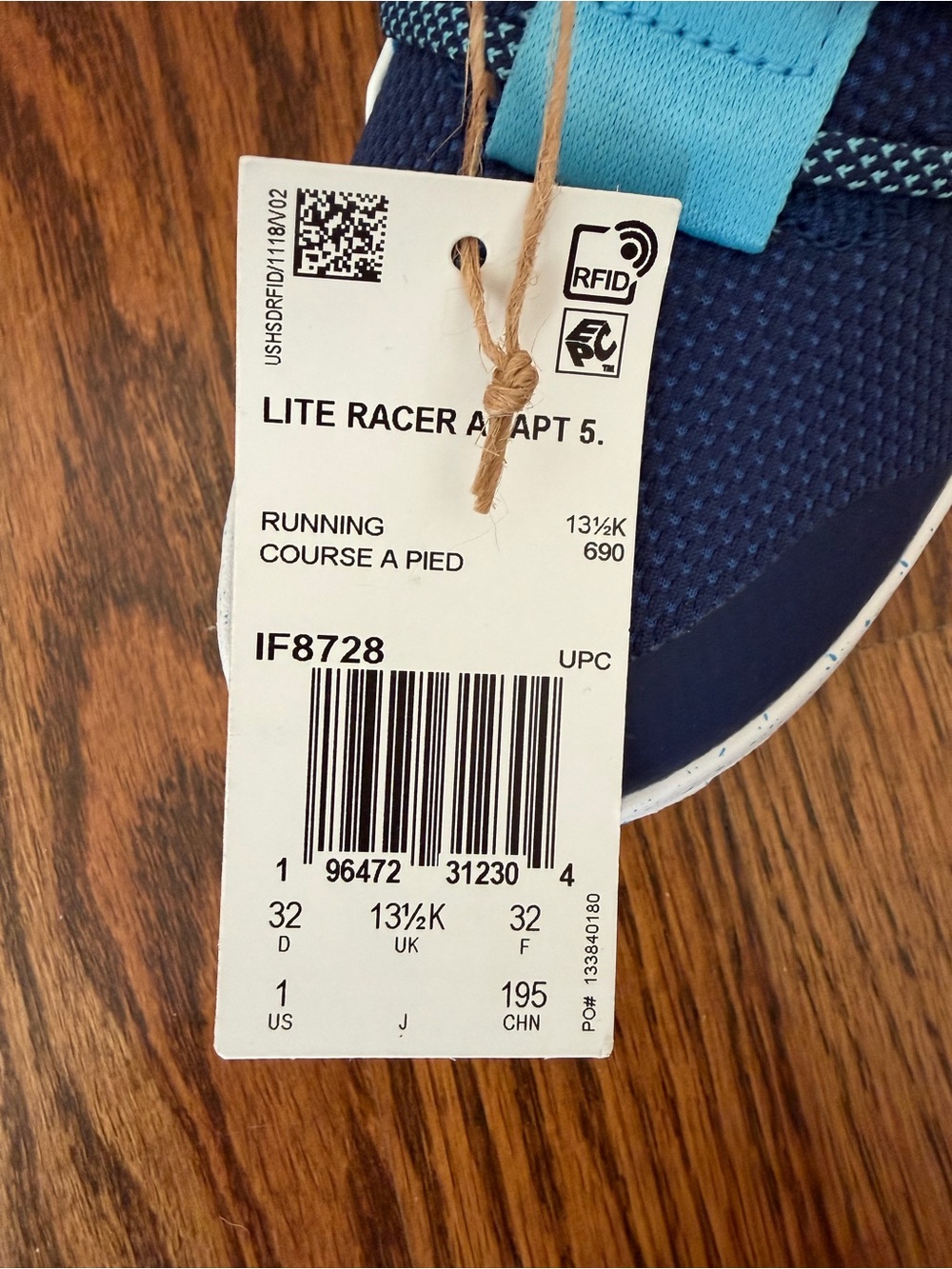 adidas Kids Navy & Light Blue Slip-On Athletic Sneakers - Picture 4 of 4